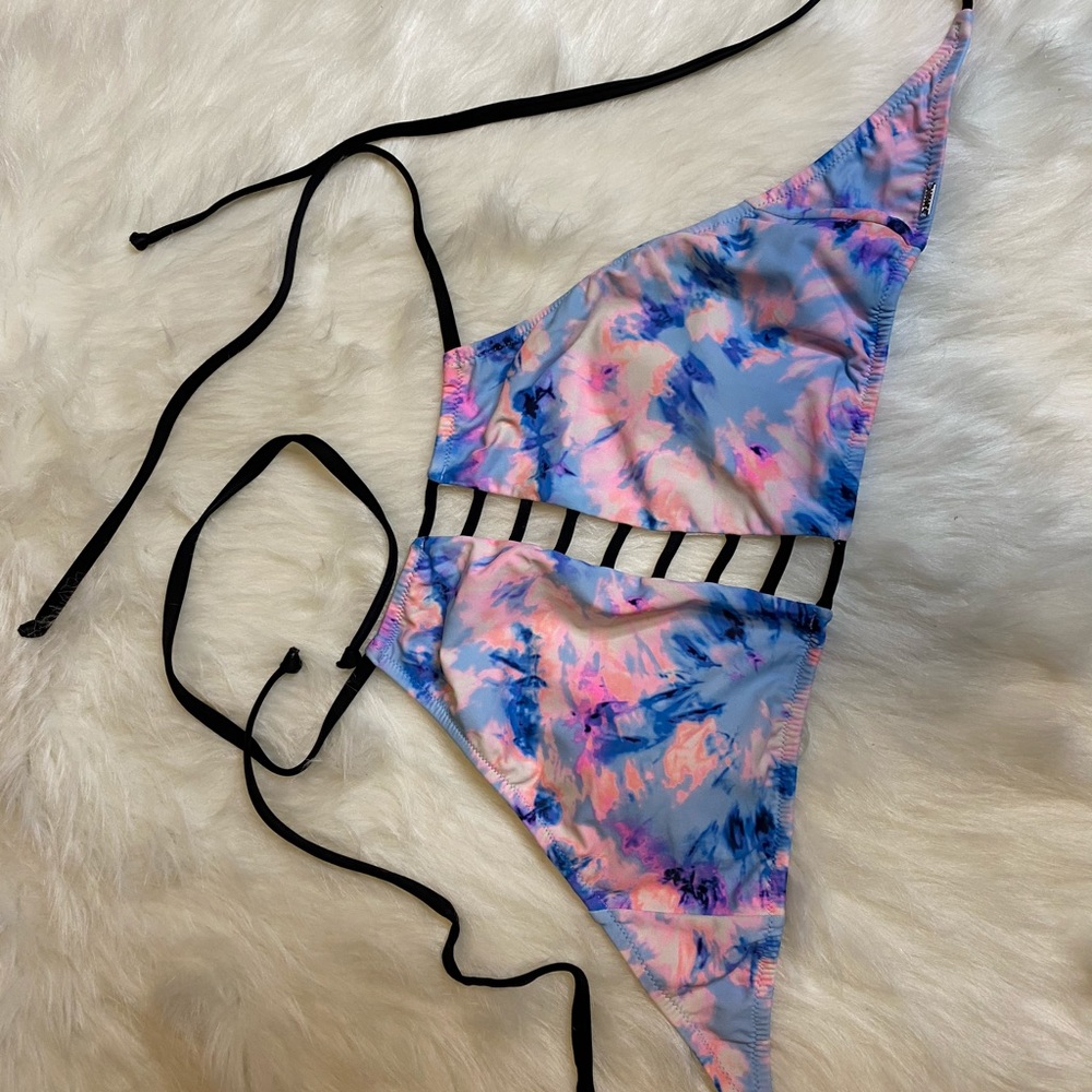 Pink swim suit top